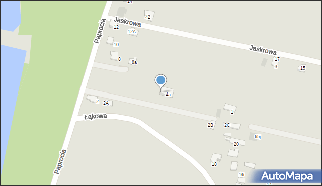 Libiąż, Paprocia, 4A, mapa Libiąż