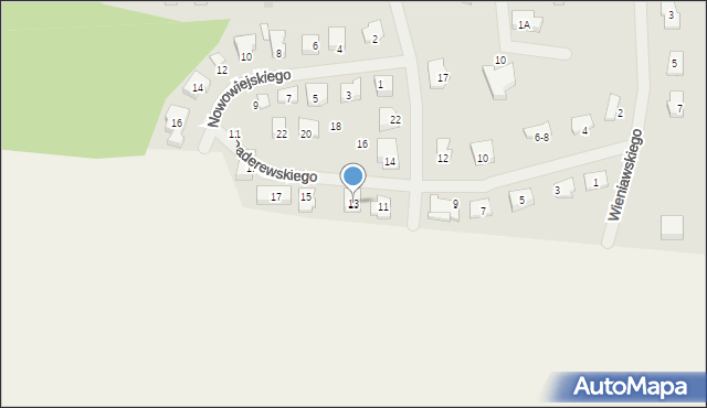 Lidzbark Warmiński, Paderewskiego Ignacego Jana, 13, mapa Lidzbark Warmiński