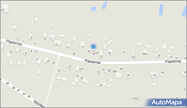 Lipsko, Papiernia, 31, mapa Lipsko