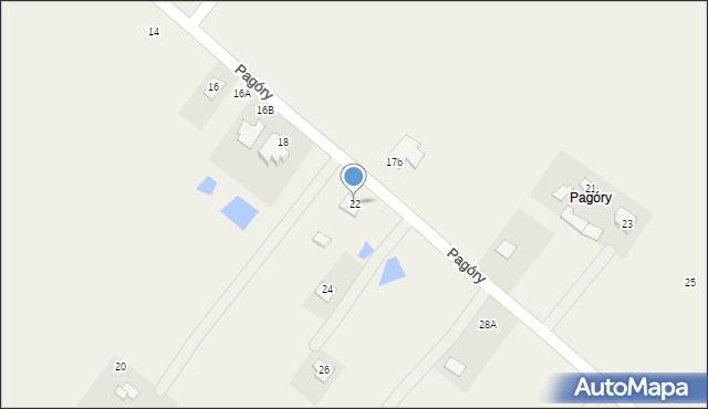 Lisów, Pagóry, 22, mapa Lisów