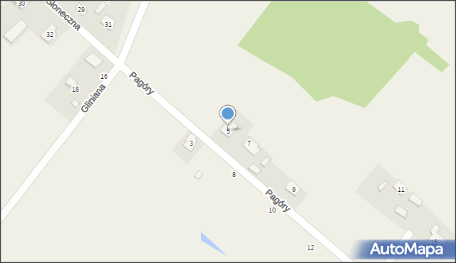 Lisów, Pagóry, 5, mapa Lisów