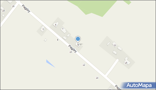 Lisów, Pagóry, 9, mapa Lisów