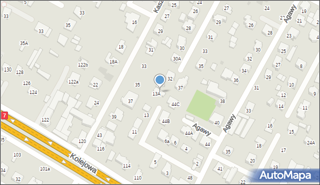 Łomianki, Palmowa, 15, mapa Łomianki