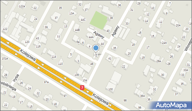 Łomianki, Palmowa, 2, mapa Łomianki