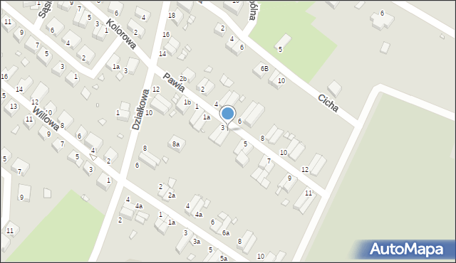 Lubań, Pawia, 3a, mapa Lubań