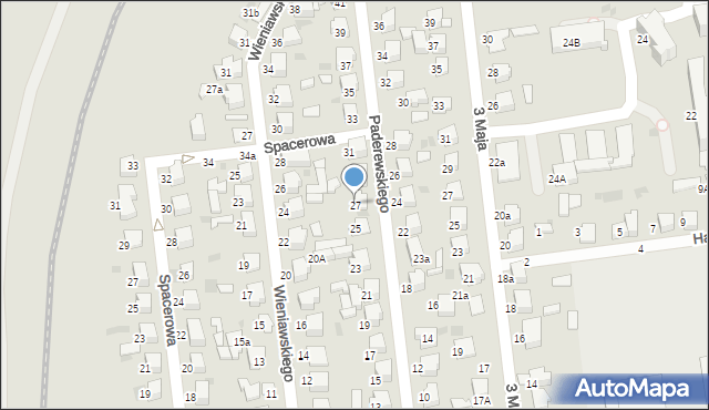 Lubartów, Paderewskiego Ignacego Jana, 27, mapa Lubartów