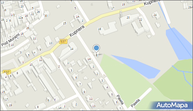 Lubawa, Pawia, 8, mapa Lubawa