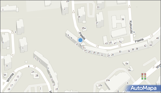 Lubin, Pawia, 12, mapa Lubin