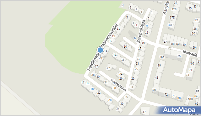 Lubin, Pawlikowskiej-Jasnorzewskiej Marii, 23, mapa Lubin