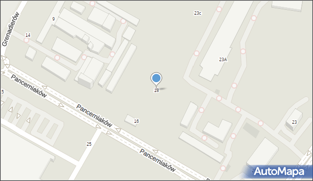 Lublin, Pancerniaków, 18, mapa Lublina