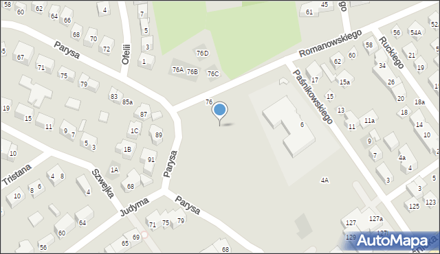 Lublin, Parysa, 76e, mapa Lublina