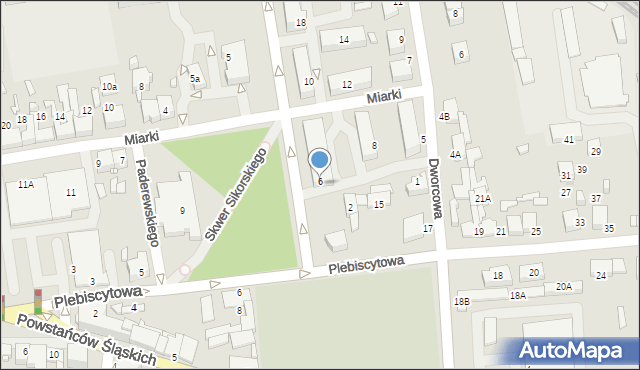 Lubliniec, Paderewskiego Ignacego Jana, 6, mapa Lubliniec