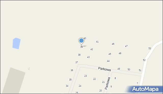 Łubowo, Parkowa, 39, mapa Łubowo