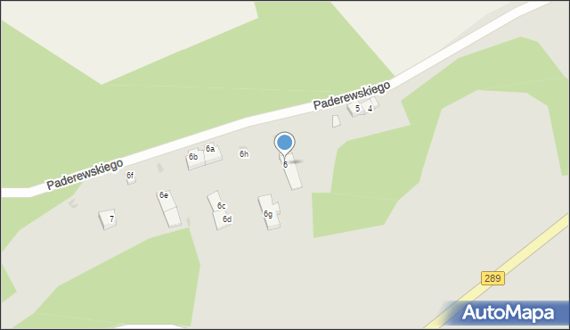 Lubsko, Paderewskiego Ignacego Jana, 6, mapa Lubsko