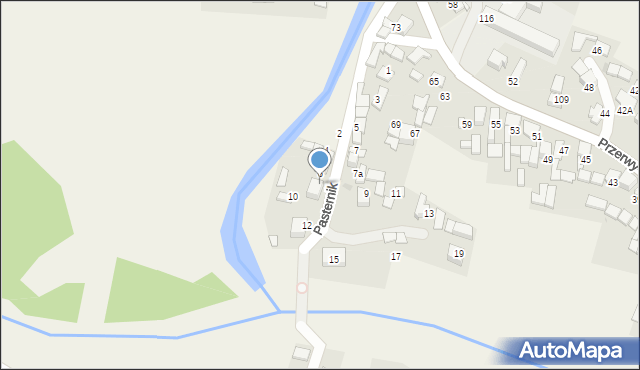 Ludźmierz, Pasternik, 8, mapa Ludźmierz