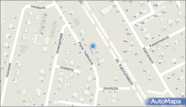 Łuków, Pana Tadeusza, 35, mapa Łuków