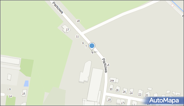 Łuków, Parkowa, 5, mapa Łuków
