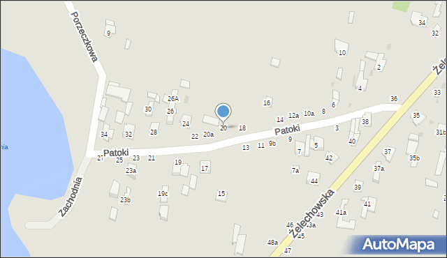Łuków, Patoki, 20, mapa Łuków