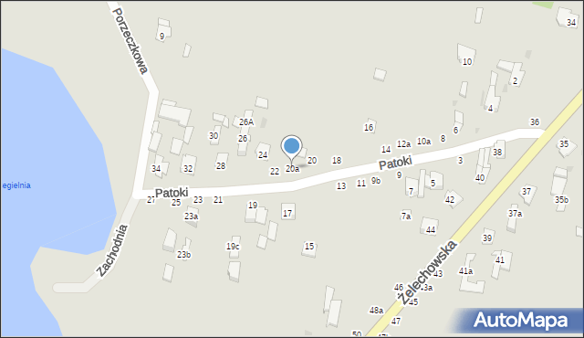 Łuków, Patoki, 20a, mapa Łuków