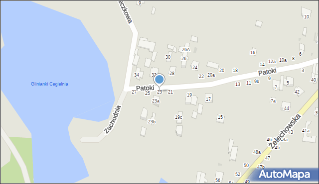 Łuków, Patoki, 23, mapa Łuków