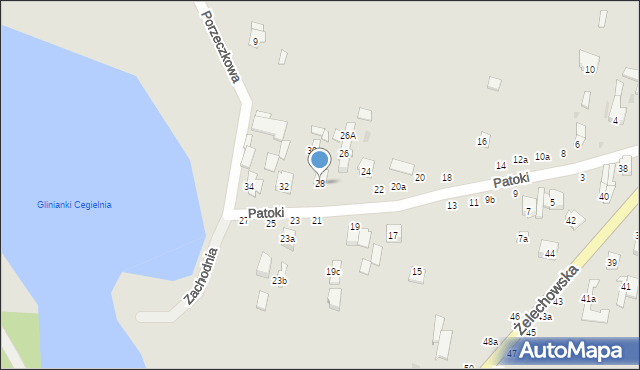 Łuków, Patoki, 28, mapa Łuków
