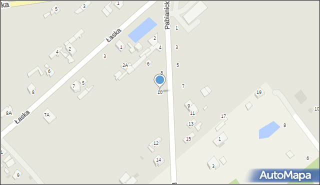 Lutomiersk, Pabianicka, 10, mapa Lutomiersk