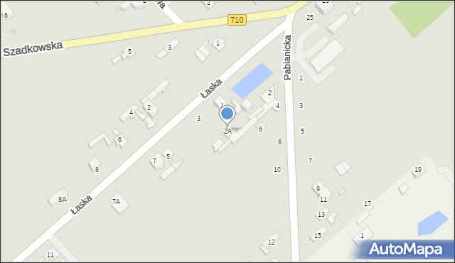 Lutomiersk, Pabianicka, 2A, mapa Lutomiersk