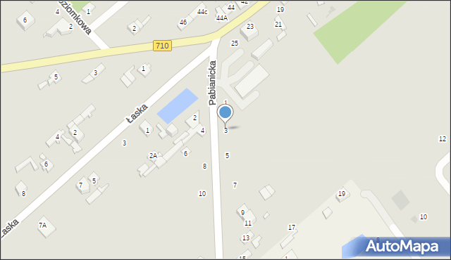 Lutomiersk, Pabianicka, 3, mapa Lutomiersk