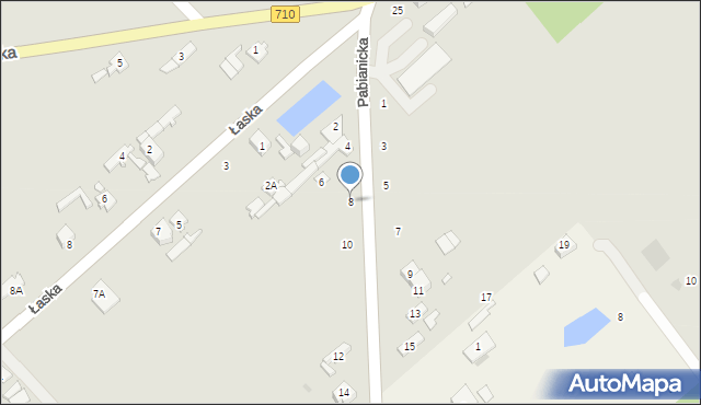 Lutomiersk, Pabianicka, 8, mapa Lutomiersk