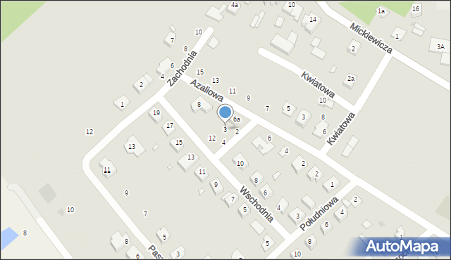 Lutomiersk, Parkowa, 3, mapa Lutomiersk