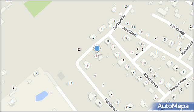 Lutomiersk, Paszkowskiego, ks., 13, mapa Lutomiersk