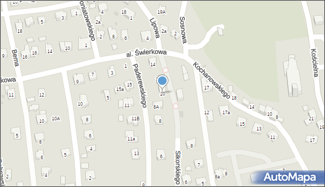 Maków Podhalański, Paderewskiego Ignacego Jana, 10, mapa Maków Podhalański