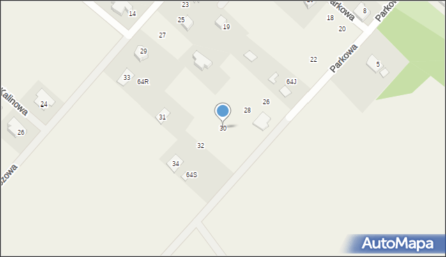 Manowo, Parkowa, 30, mapa Manowo