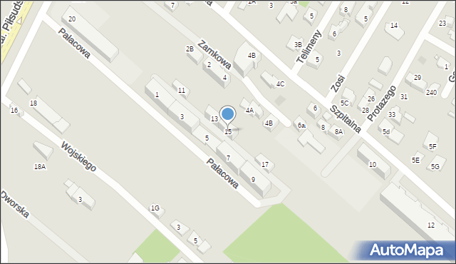 Marki, Pałacowa, 15, mapa Marki