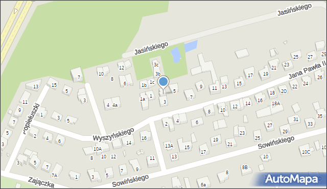Marki, Papieża Jana Pawła II, 3a, mapa Marki