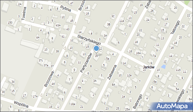 Marki, Partyzantów, 10, mapa Marki