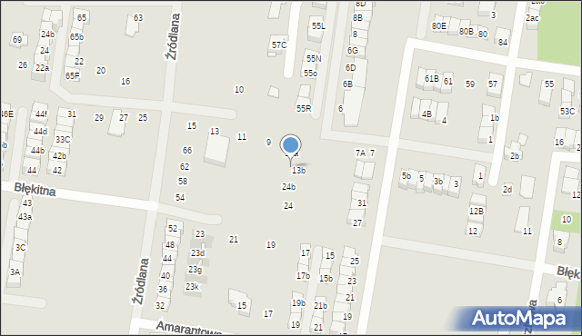 Marki, Pastelowa, 13c, mapa Marki