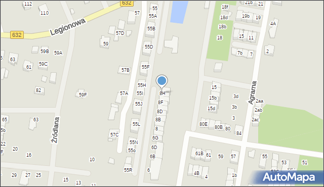 Marki, Pastelowa, 8H, mapa Marki