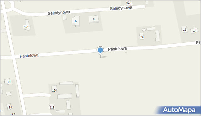 Marysin, Pastelowa, 31, mapa Marysin