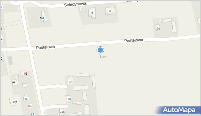 Marysin, Pastelowa, 37, mapa Marysin