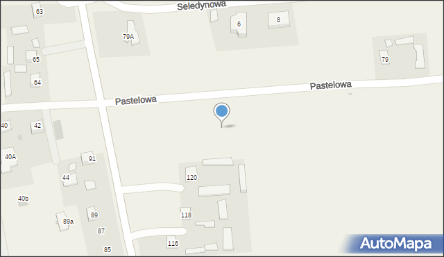 Marysin, Pastelowa, 41, mapa Marysin