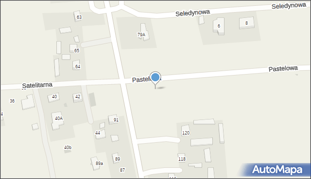 Marysin, Pastelowa, 47, mapa Marysin