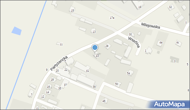 Mełgiew, Partyzancka, 26, mapa Mełgiew