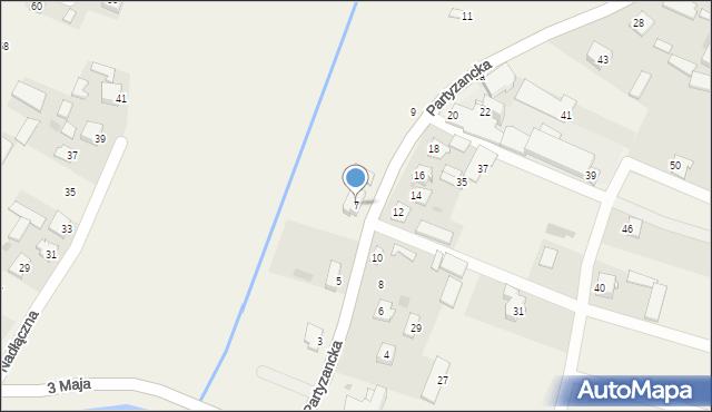 Mełgiew, Partyzancka, 7, mapa Mełgiew