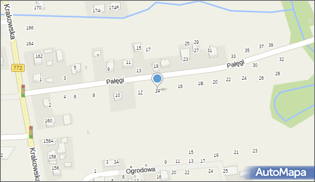 Michałowice, Pałęgi Mariana, ks., 14, mapa Michałowice