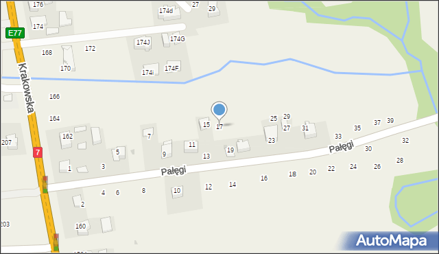 Michałowice, Pałęgi Mariana, ks., 17, mapa Michałowice
