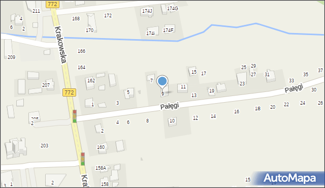 Michałowice, Pałęgi Mariana, ks., 9, mapa Michałowice