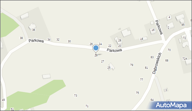 Michałowice, Parkowa, 29, mapa Michałowice