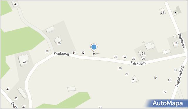 Michałowice, Parkowa, 30, mapa Michałowice