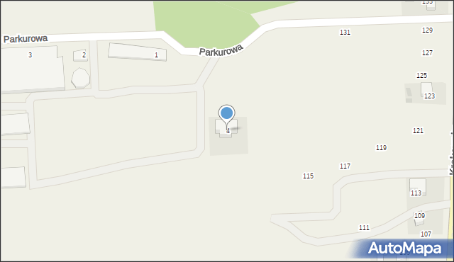 Michałowice, Parkurowa, 4, mapa Michałowice